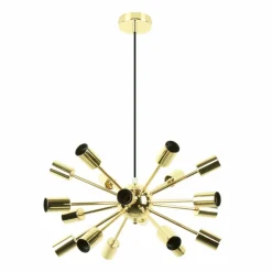 Store Złota lampa wisząca na 18 żarówek E27 A8181-18-GD MANDI | Kaja Żyrandole Nowoczesne