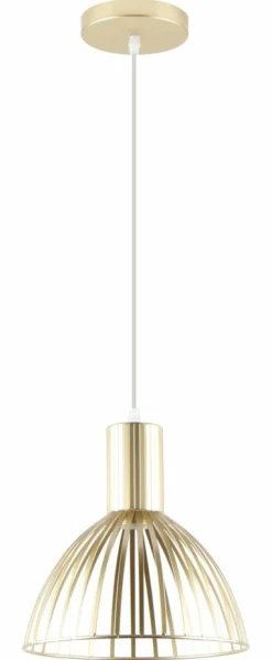 Outlet Złota lampa wisząca na żarówkę E27 ZM A8082-GLD z serii DOLIA | Kaja Żyrandole Nowoczesne