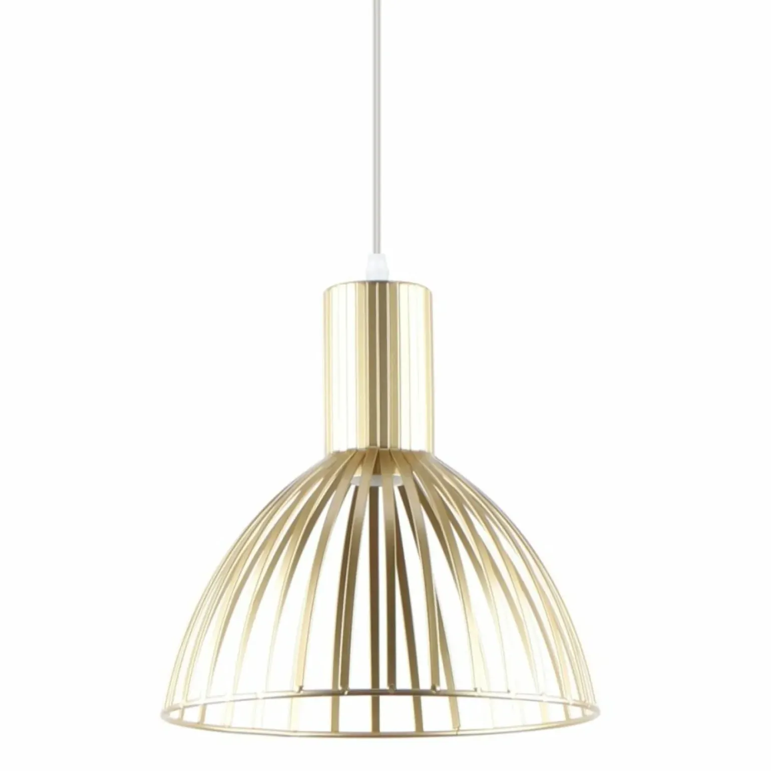 Outlet Złota lampa wisząca na żarówkę E27 ZM A8082-GLD z serii DOLIA | Kaja Żyrandole Nowoczesne