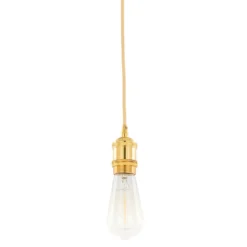 Best Złota lampa wisząca na zwisie DS-M-034 GOLD CLASSO | Kaja Oświetlenie Żyrandole Nowoczesne