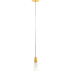 Best Złota lampa wisząca na zwisie DS-M-034 GOLD CLASSO | Kaja Oświetlenie Żyrandole Nowoczesne