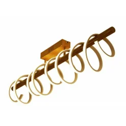 Best Złota lampa wisząca, spirala do kuchni ABR-HILTON-38W SPIRALI | Kaja Żyrandole Nowoczesne