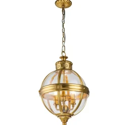 Sklep Kaja Złota lampa wisząca w kształcie kuli FE-ADAMS-3P-BB z serii ADAMS