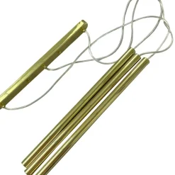 New Złota lampa wisząca z tubami, nad stół LP-894/3L GD LUNGO | Kaja Żyrandole Nowoczesne