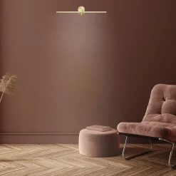 Sklep Kaja Złota, ledowa lampa ścienna 40cm LP-777/1W M GD z serii MODERN SLIM