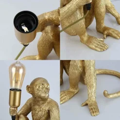 Sklep Kaja Złota, modernistyczna lampka nocna ABR-KARD4-G MONKEY | Kaja