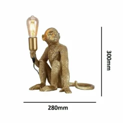 Sklep Kaja Złota, modernistyczna lampka nocna ABR-KARD4-G MONKEY | Kaja