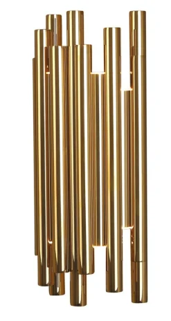 Sklep Kaja Złota, nowoczesna lampa ścienna z rurek MX W0187 ORGANIC | Kaja