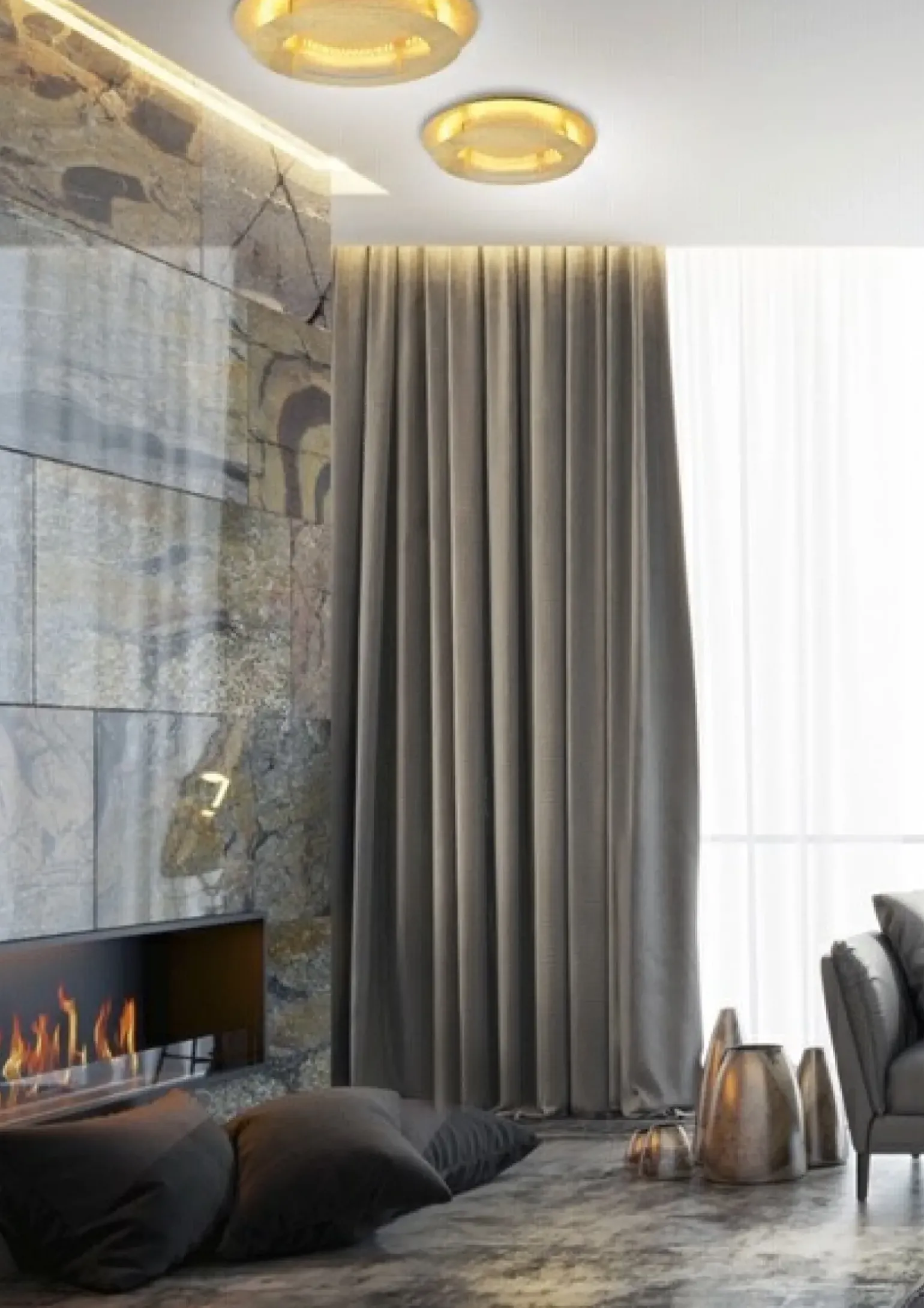 Sklep Kaja Złota, nowoczesna lampa sufitowa LED 98-66190 MERLE | Kaja Oświetlenie