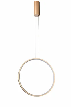 Online Złota obręcz LED na pionowym zwisie ⌀40cm AZ5254 MASSIMA | Kaja Żyrandole Nowoczesne