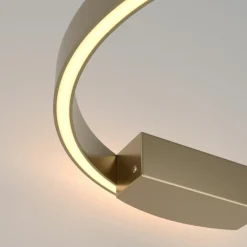 Sklep Kaja Złota obręcz, ledowa lampa ścienna MOD058WL-L25BS3K z serii RIM | Kaja