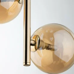 Best Sale Złota, pionowa lampa wisząca do sypialni TK 4838 ESTERA GOLD | Kaja Żyrandole Nowoczesne