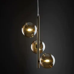 Best Sale Złota, pionowa lampa wisząca do sypialni TK 4838 ESTERA GOLD | Kaja Żyrandole Nowoczesne