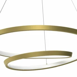 Best Złota wstążka wisząca ze światłem LED ML7950 LUCERO | Kaja Oświetlenie Żyrandole Nowoczesne