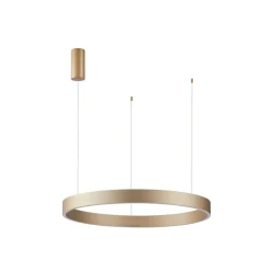 Best Sale Złote koło LED ⌀60 PND-56215-060RPP-GD-3KS4K-TRDIMM BRASCO DOWN | Kaja Żyrandole Nowoczesne