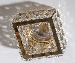 Sklep Kaja Złote oczko podtynkowe z kryształem AZ4415 ESTER | Kaja Oświetlenie