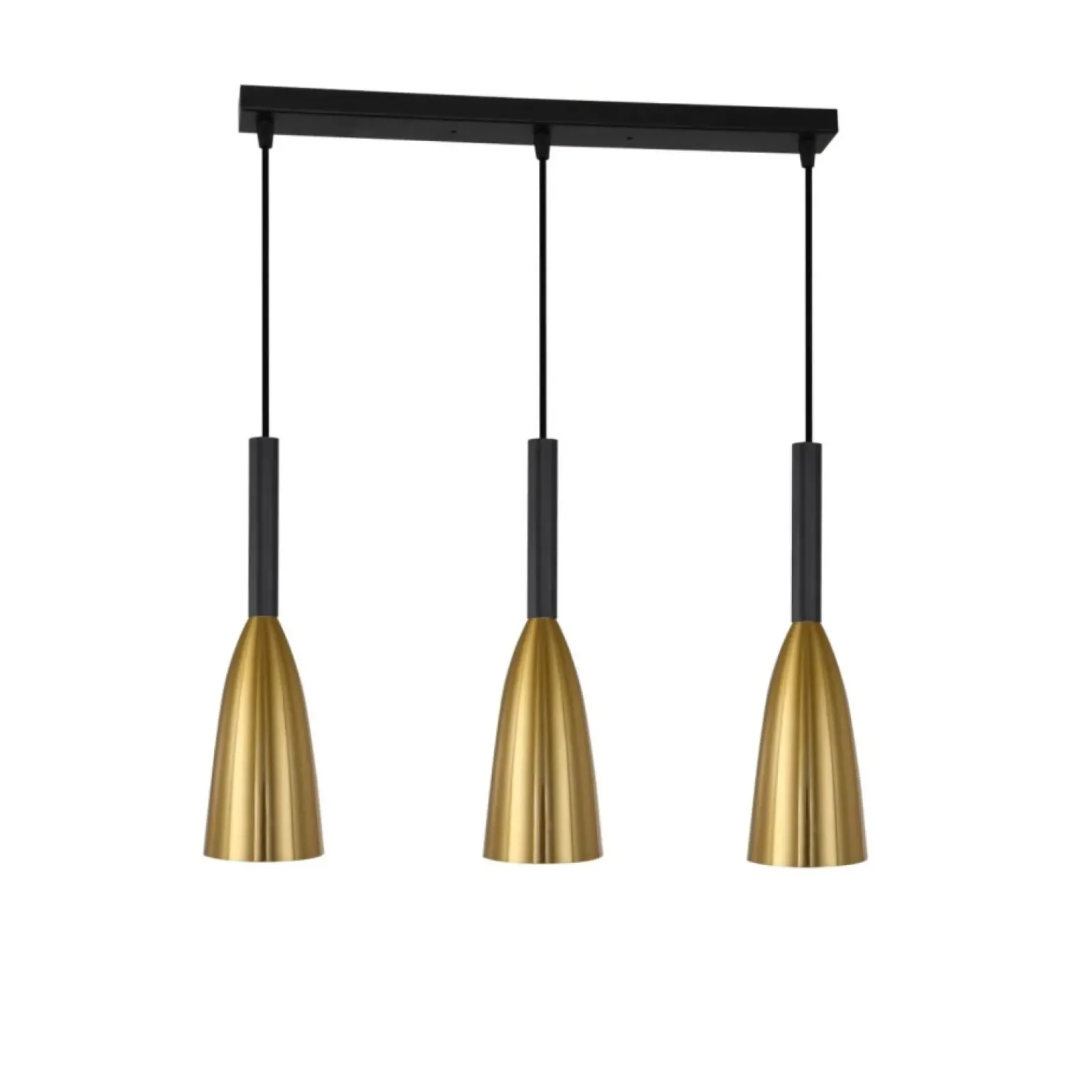 Outlet Złote tuby na listwie sufitowej LP-181/3L GD SOLIN | Kaja Oświetlenie Żyrandole Nowoczesne