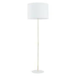 Sklep Kaja Złoto-biała lampa stojąca glamour TK 16033 UMBERTO WHITE GOLD | Kaja