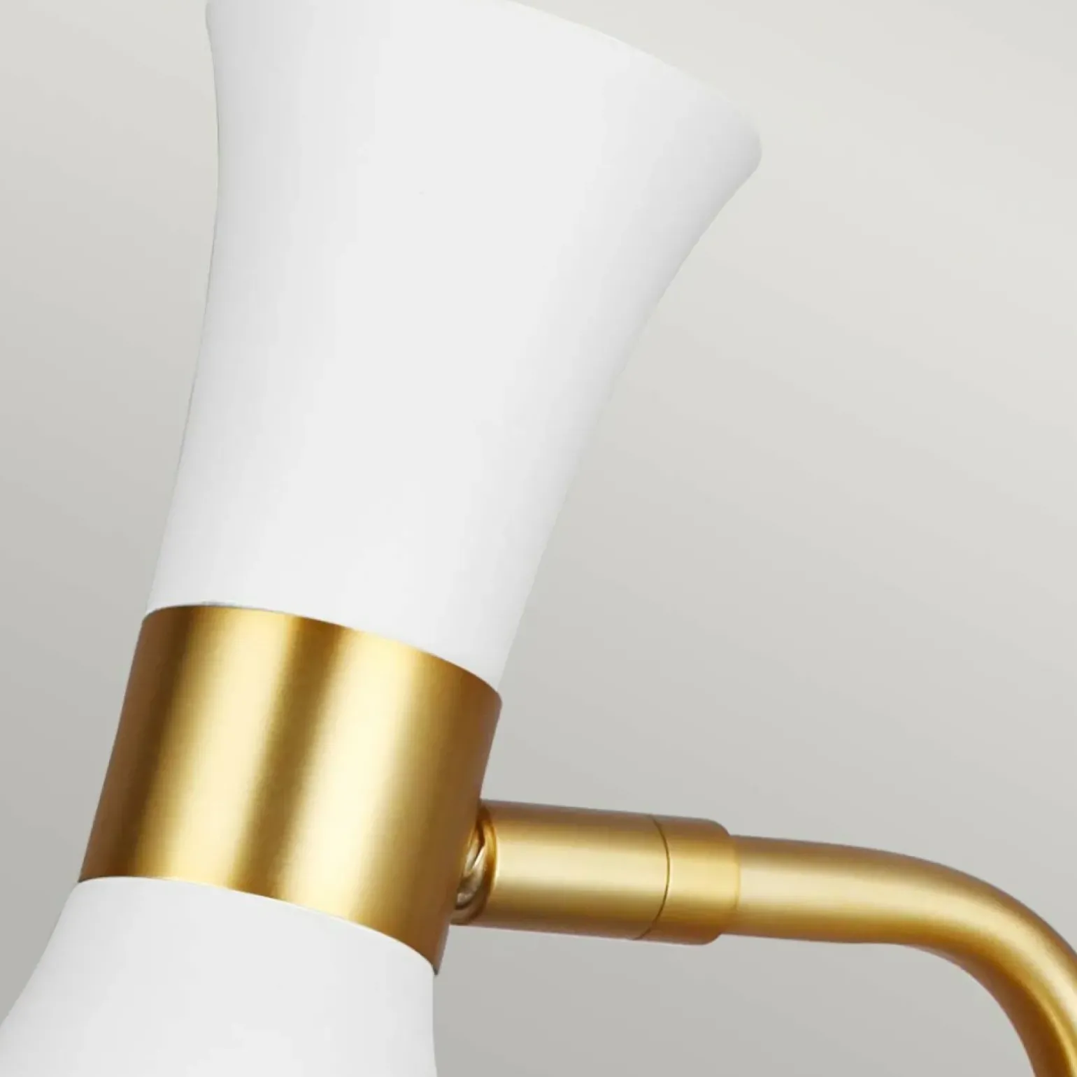 Sklep Kaja Złoto-biała lampa stołowa, nocna FE-JOAN-TL-MW z serii JOAN