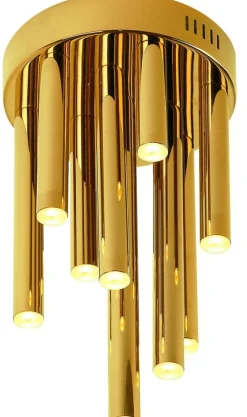 Sklep Kaja Złoty, ściemnialny plafon Ø20cm LED MX C0197D ORGANIC PL | Kaja