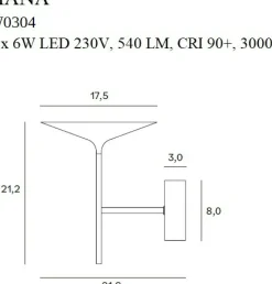 Sklep Kaja Złoty, dekoracyjny kinkiet do sypialni glamour MX W0304 HANA | Kaja