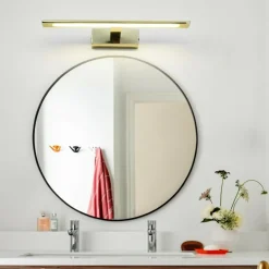 Sklep Kaja Złoty kinkiet łazienkowy LED GS-LWB-12W/3 GOLD ISLA | Kaja Oświetlenie