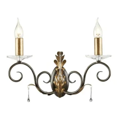 Sklep Kaja Złoty kinkiet ścienny, świecznik AML2-BRONZE z serii AMARILLI