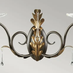 Sklep Kaja Złoty kinkiet ścienny, świecznik AML2-BRONZE z serii AMARILLI
