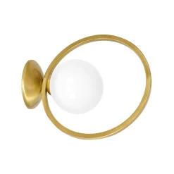 Sklep Kaja Złoty kinkiet ścienny z ozdobnym okręgiem MLP5572 z serii VIENNA | Kaja Oświetle