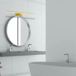 Sklep Kaja Złoty kinkiet obrazowy, idealny nad lustro ML5734 z serii SHINE | Kaja Oświetlen