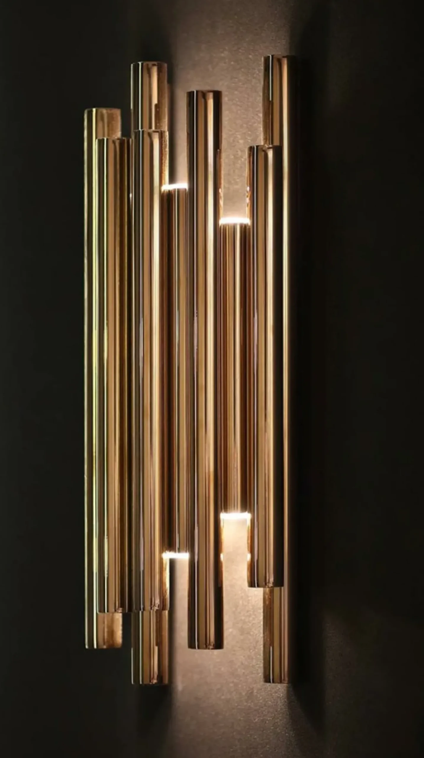 Sklep Kaja Złoty kinkiet z funkcją ściemniania MX W0187D ORGANIC | Kaja