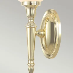 Sklep Kaja Złoty kinkiet z kloszem w kulką BATH-DRYDEN4-PB z serii DRYDEN