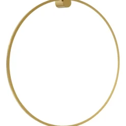 Sklep Kaja Złoty kinkiet z ochroną IP44, wbudowany LED ML8853 z serii SATURNO | Kaja Oświet