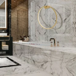 Sklep Kaja Złoty, ledowy kinkiet do oświetlenia lustra ML8851 z serii SATURNO | Kaja Oświet