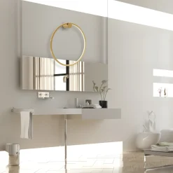 Sklep Kaja Złoty, ledowy kinkiet do oświetlenia lustra ML8851 z serii SATURNO | Kaja Oświet