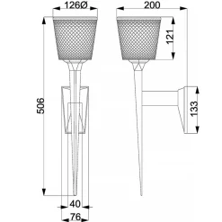 Sklep Kaja Złoty, niebanalny kinkiet ścienny BATH-VERITY-BB z serii VERITY