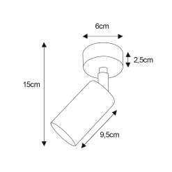 Sklep Kaja Złoty, nowoczesny kinkiet ścienny na GU10 K-5140 z serii POLO | Kaja