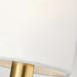 Sklep Kaja Złoty, podwójny kinkiet z abażurami FE-BRIANNA2-BB z serii BRIANNA