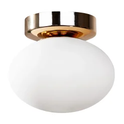 Sklep Kaja Złoty spot z białym kloszem ⌀15cm, do holu ZM 1189 OMI | Kaja