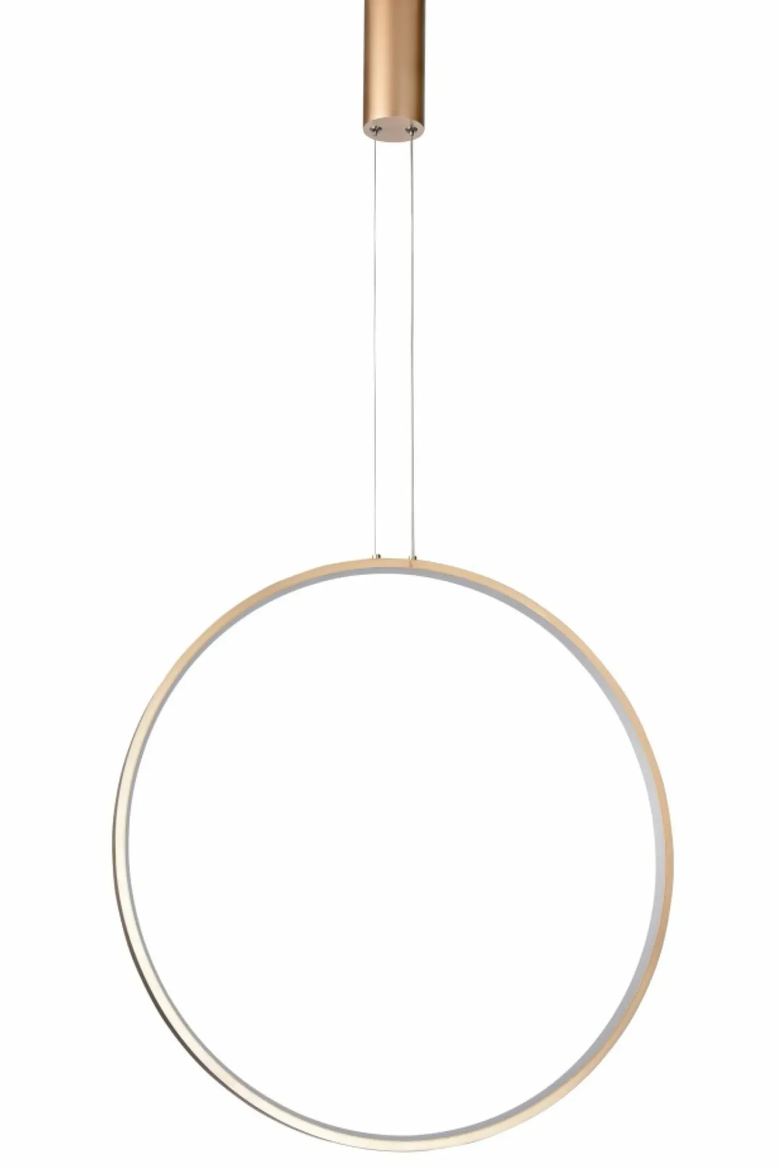 Clearance Złoty żyrandol LED, pionowy zwis obręcz ⌀60cm AZ5256 MASSIMA | Kaja Żyrandole Nowoczesne