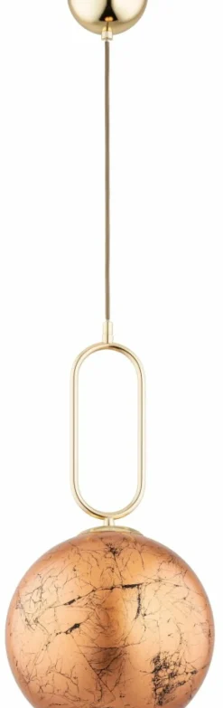 Cheap Złoty zwis z kloszem imitującym pęknięcia AL 61178 VAVIL | Kaja Żyrandole Nowoczesne