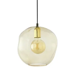 Cheap Zwis z nierównym, bursztynowym kloszem TK 3368 SOL | Kaja Oświetlenie Żyrandole Nowoczesne