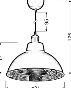 Sklep Kaja Zwis z ozdobnym wnętrzem klosza 31-56658 SCRIMI | Kaja Oświetlenie