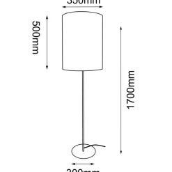 Sklep Kaja Abażurowa, jutowa lampa podłogowa do sypialni ANT 2025 LAMEGO | Kaja
