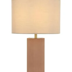 Sklep Kaja Abażurowa lampka stołowa do salonu LP-787/1T BEŻOWA TOKIO | Kaja