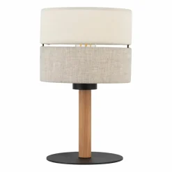 Sklep Kaja Abażurowa lampka stołowa w stylu naturalnym TK 5596 z serii ECO | Kaja