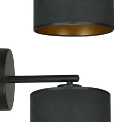 Sklep Kaja Abażurowa, prosta lampa ścienna do sypialni 1054/K1 HILDE | Kaja