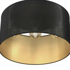 Best Ażurowa, czarno-złota lampa sufitowa LX 5247 z serii LOFT SHADE | Kaja Żyrandole Nowoczesne