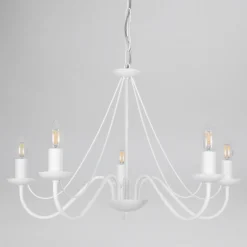 Sklep Kaja Biała lampa imitująca świecznik K-3996 BARTEZ II | Kaja Oświetlenie