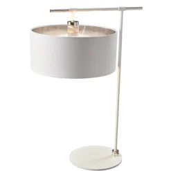 Sklep Kaja Biała lampa stołowa z abażurem BALANCE-TL-WPN z serii BALANCE